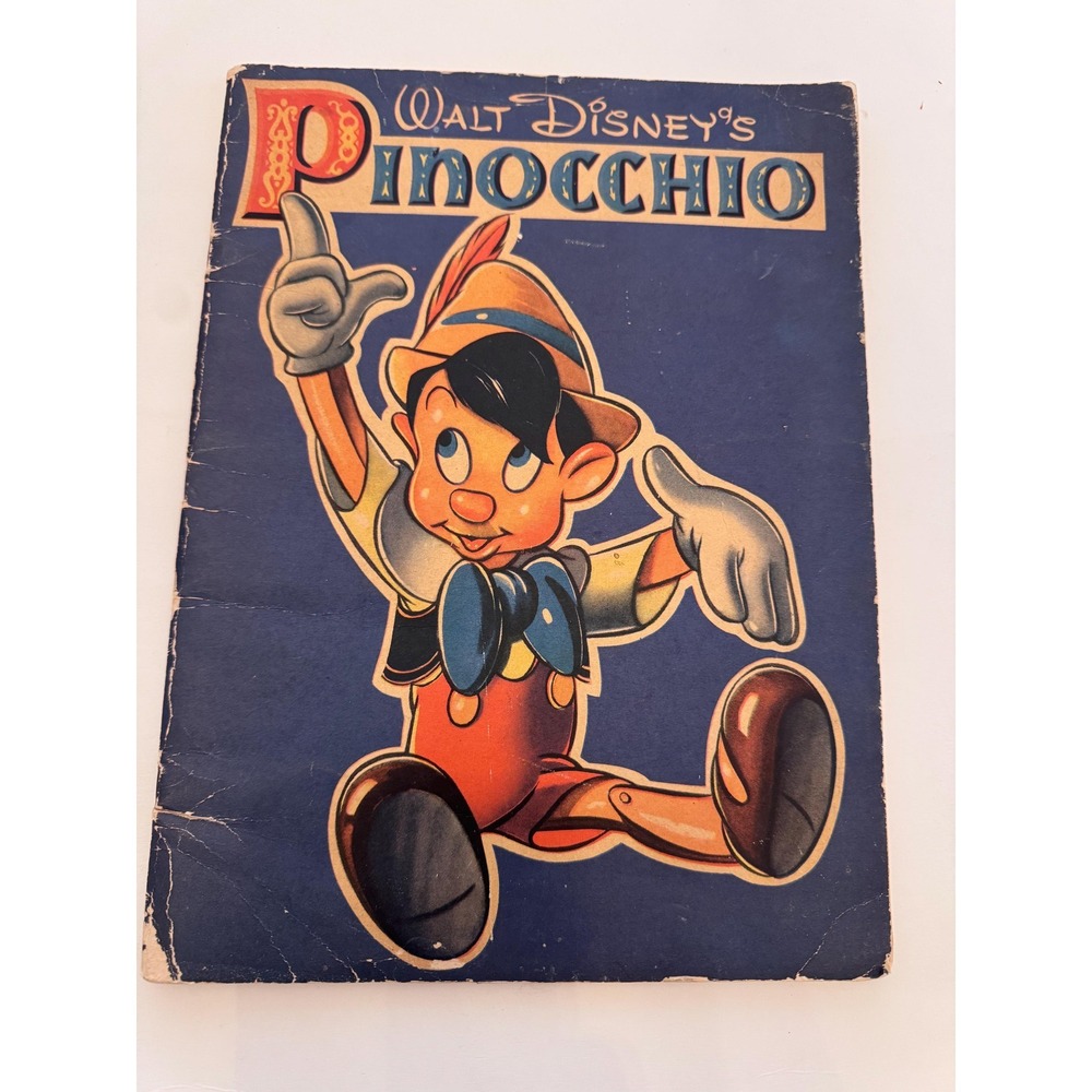 Vintage Walt Disney's Pinocchio Book‎ | Classic Disney Children's Storybook